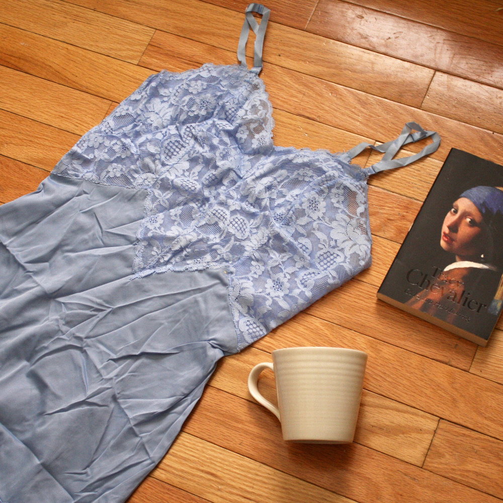 Vintage Silky Slip Dress